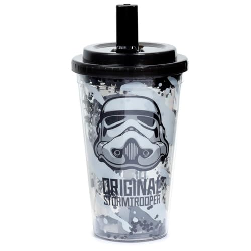 Puckator The Original Stormtrooper Double Walled Cup with Straw and Lid Puckator