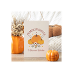 Pumpkin Kisses & Harvest Wishes Hanging Sign
