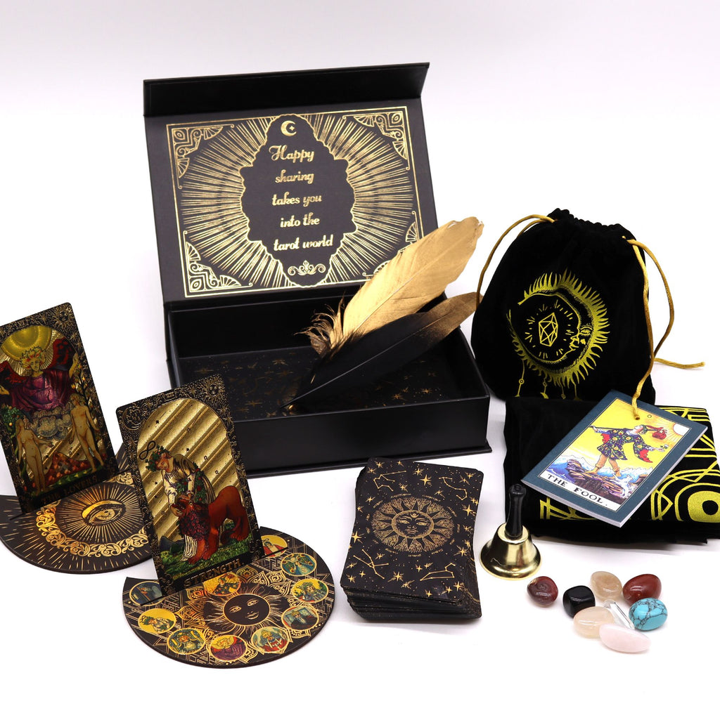 Gold Foil Tarot Let the Magic Begin Gift Set