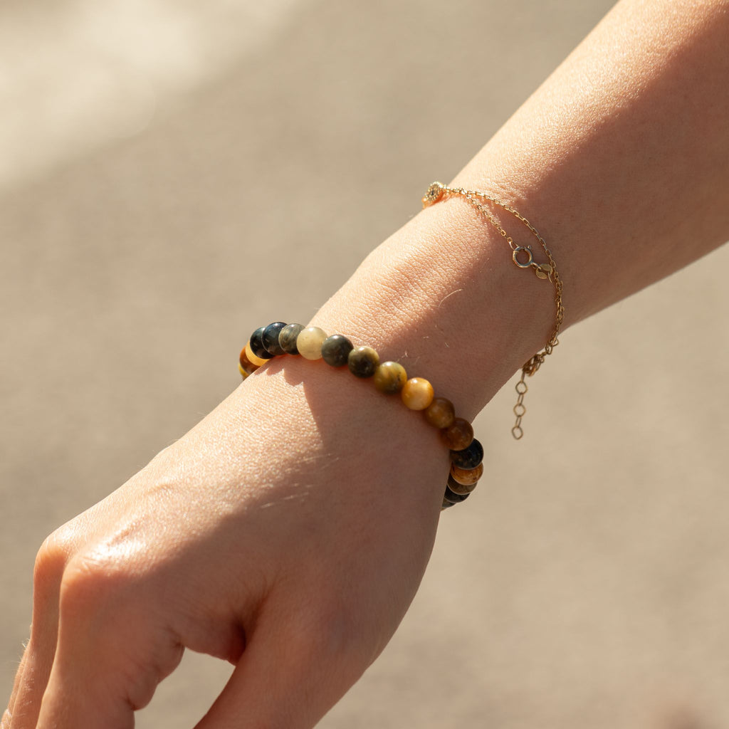 Dream Tigereye Petite Power Bracelet – 17cm, 6mm Beads