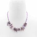 Longstone Gem Necklace - Amethyst: Regal Purple Elegance