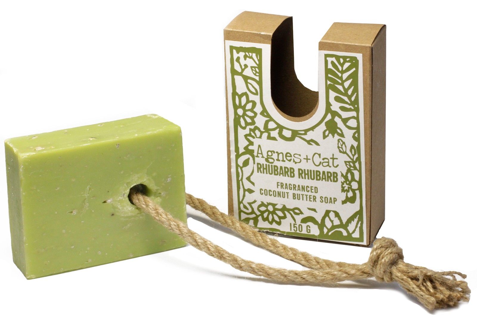 Agnes + Cat Soap On A Rope - Rhubarb Rhubarb