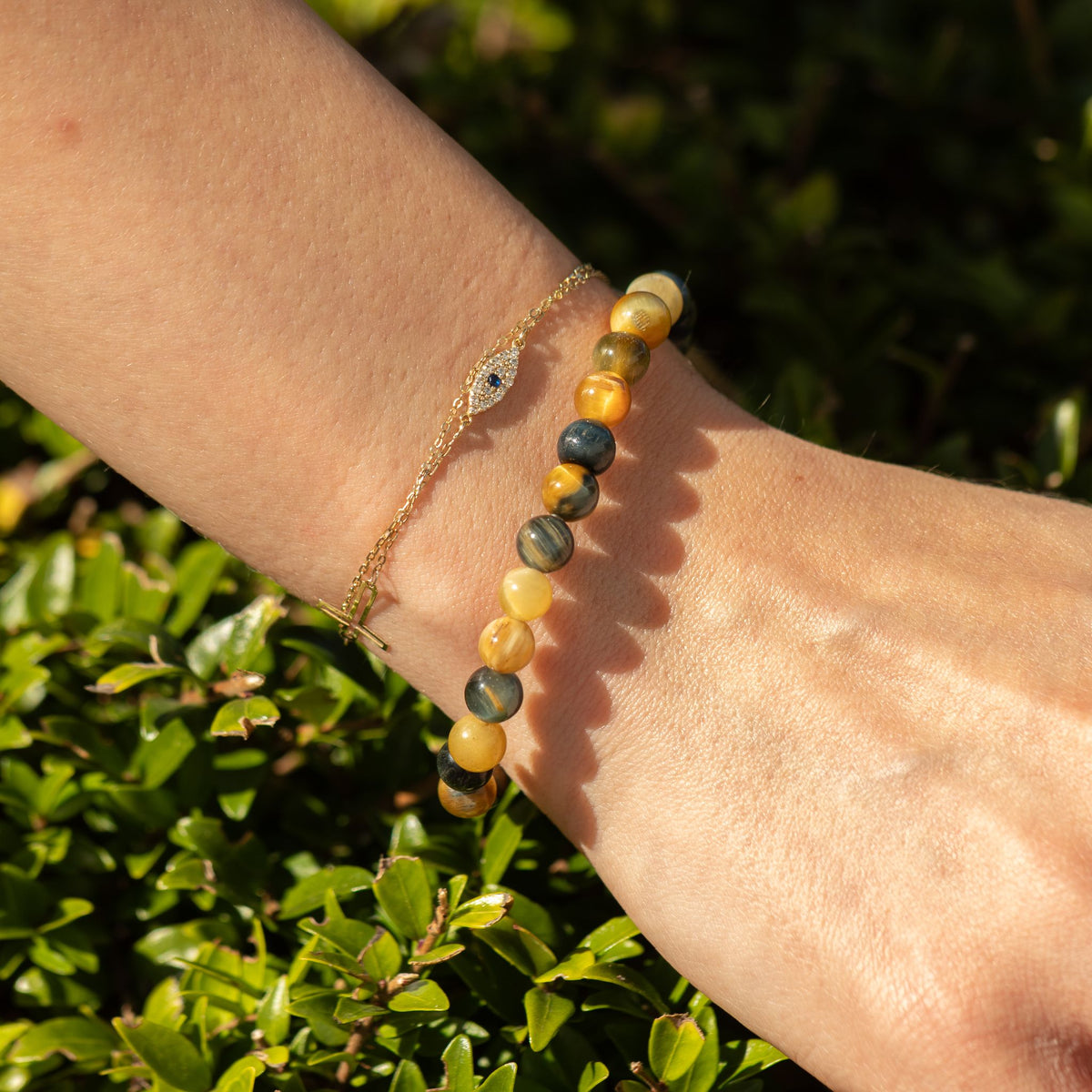 Dream Tigereye Petite Power Bracelet – 17cm, 6mm Beads