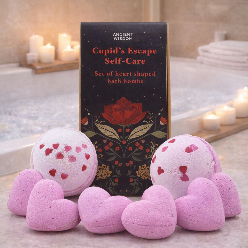 Cupid's Escape Self Care Bath Heart Gift Set