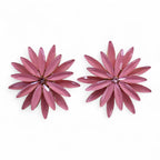 Soft Pink - Vintage Glass - Flowers - Earrings