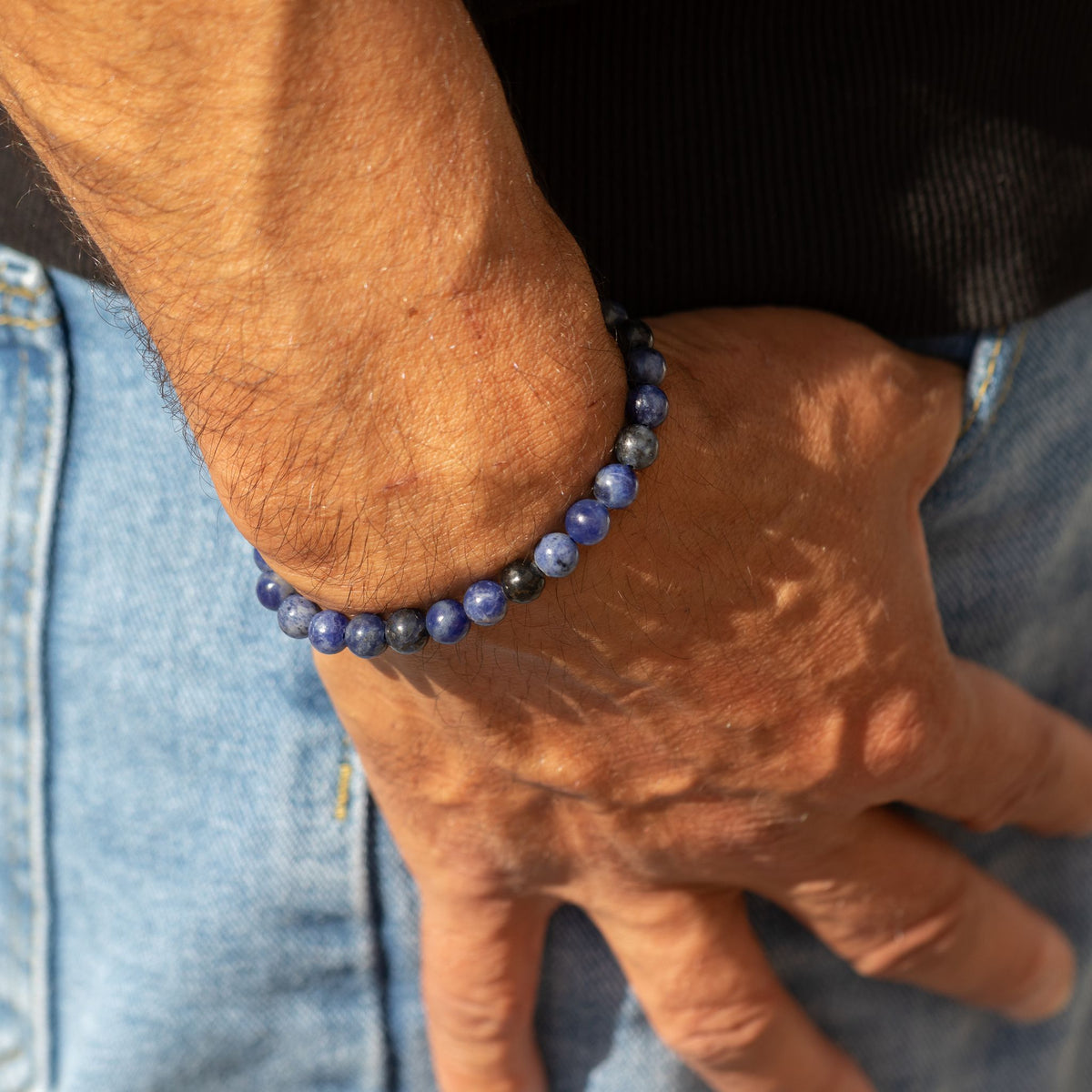 Sodalite Petite Power Bracelet – 17cm, 6mm Beads