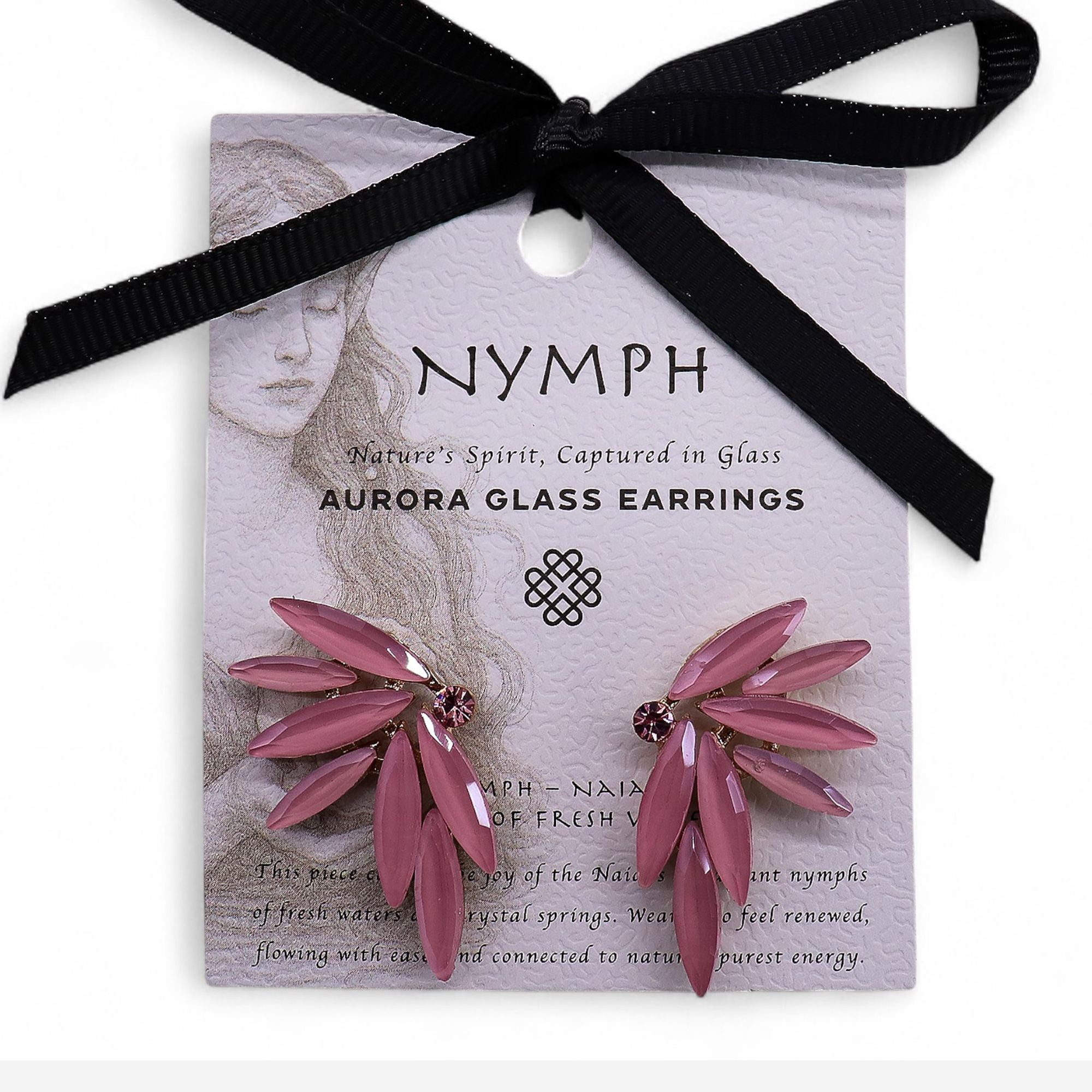 Soft Pink - Vintage Glass - Fairies - Earrings