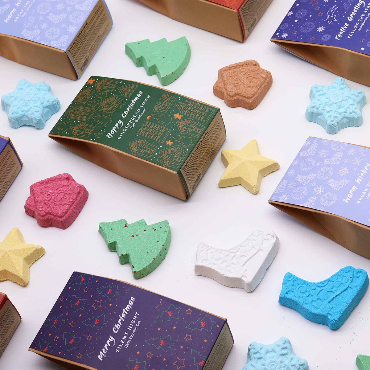 Break the Ice Christmas Bath Bomb Gift Pack – Set of 4