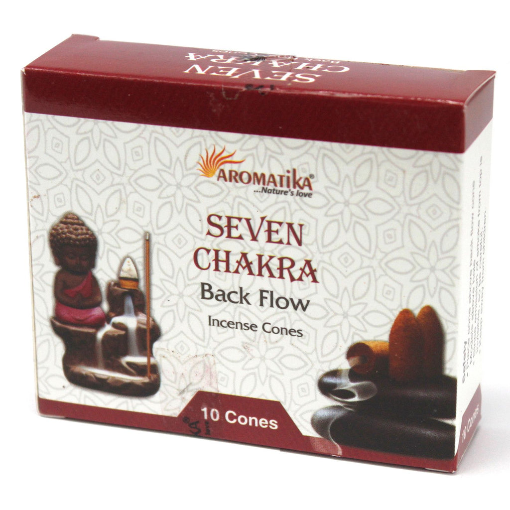 Aromatica Backflow Incense Cones Collection - Lavender, Palo Santo & 7 Chakras