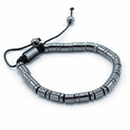 Magnetic Hematite Shamballa Bracelet – Cylinders & Circles