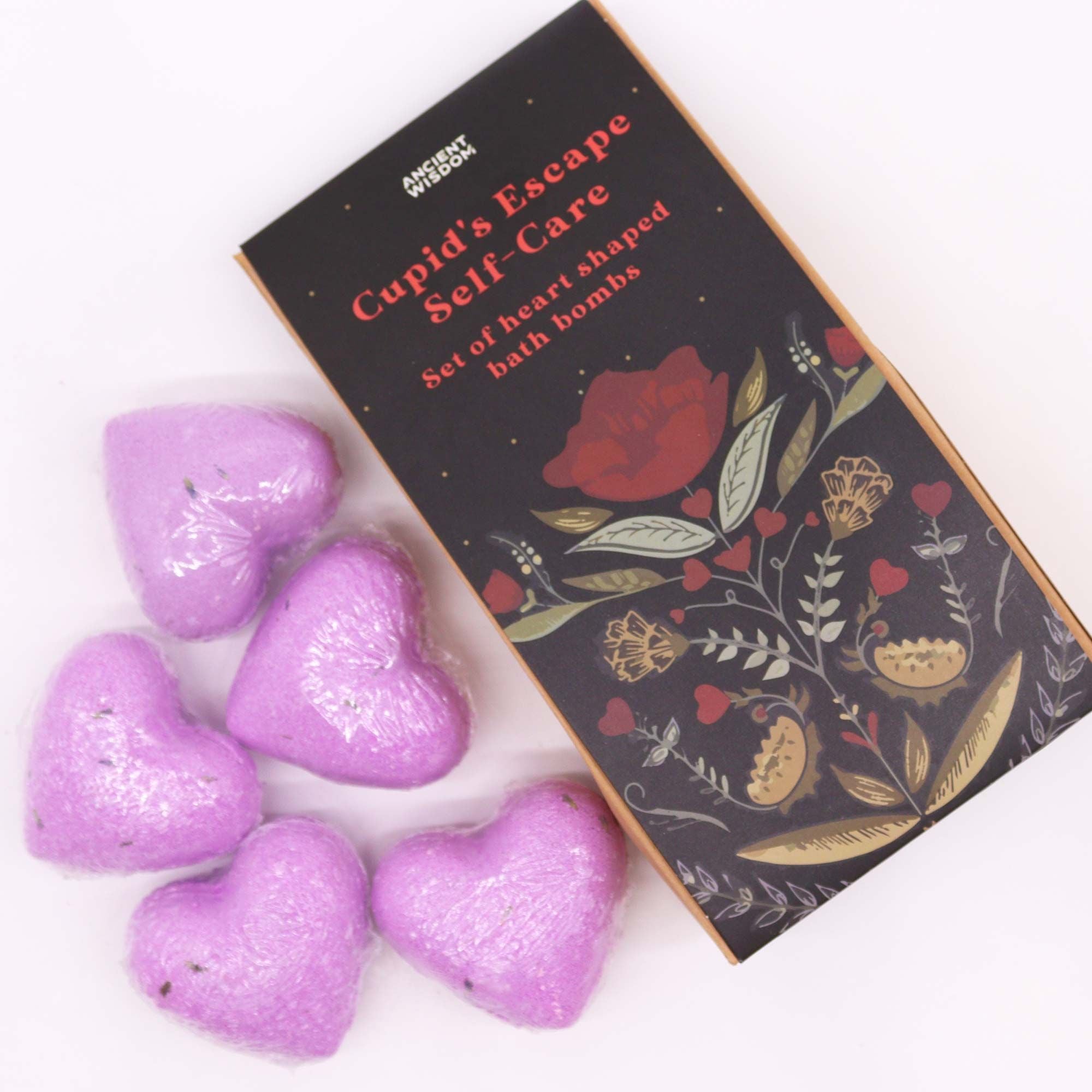 Cupid's Escape Self Care Bath Heart Gift Set