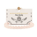 Rose Quartz Petite Power Bracelet – 17cm, 6mm Beads