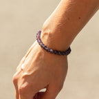 Amethyst Petite Power Bracelet – 17cm, 6mm Beads