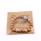 Cedarwood and Rose Quartz Heart Chakra Bangle