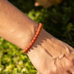 Carnelian Petite Power Bracelet – 17cm, 6mm Beads