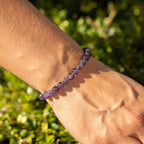 Amethyst Petite Power Bracelet – 17cm, 6mm Beads