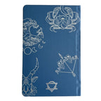 Midnight Blue Wellness Journal – Silver Zodiac, 120 Pages
