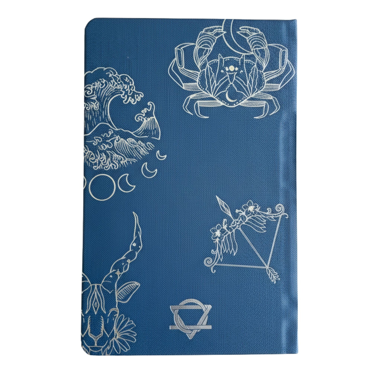 Midnight Blue Wellness Journal – Silver Zodiac, 120 Pages