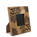 Small Mango Wood Picture Frame (for 10x10cm) 20x20x2cm - Mandala - Black