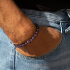 Amethyst Petite Power Bracelet – 17cm, 6mm Beads