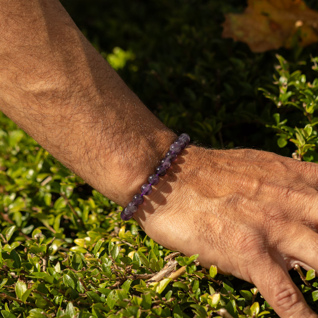 Amethyst Petite Power Bracelet – 17cm, 6mm Beads