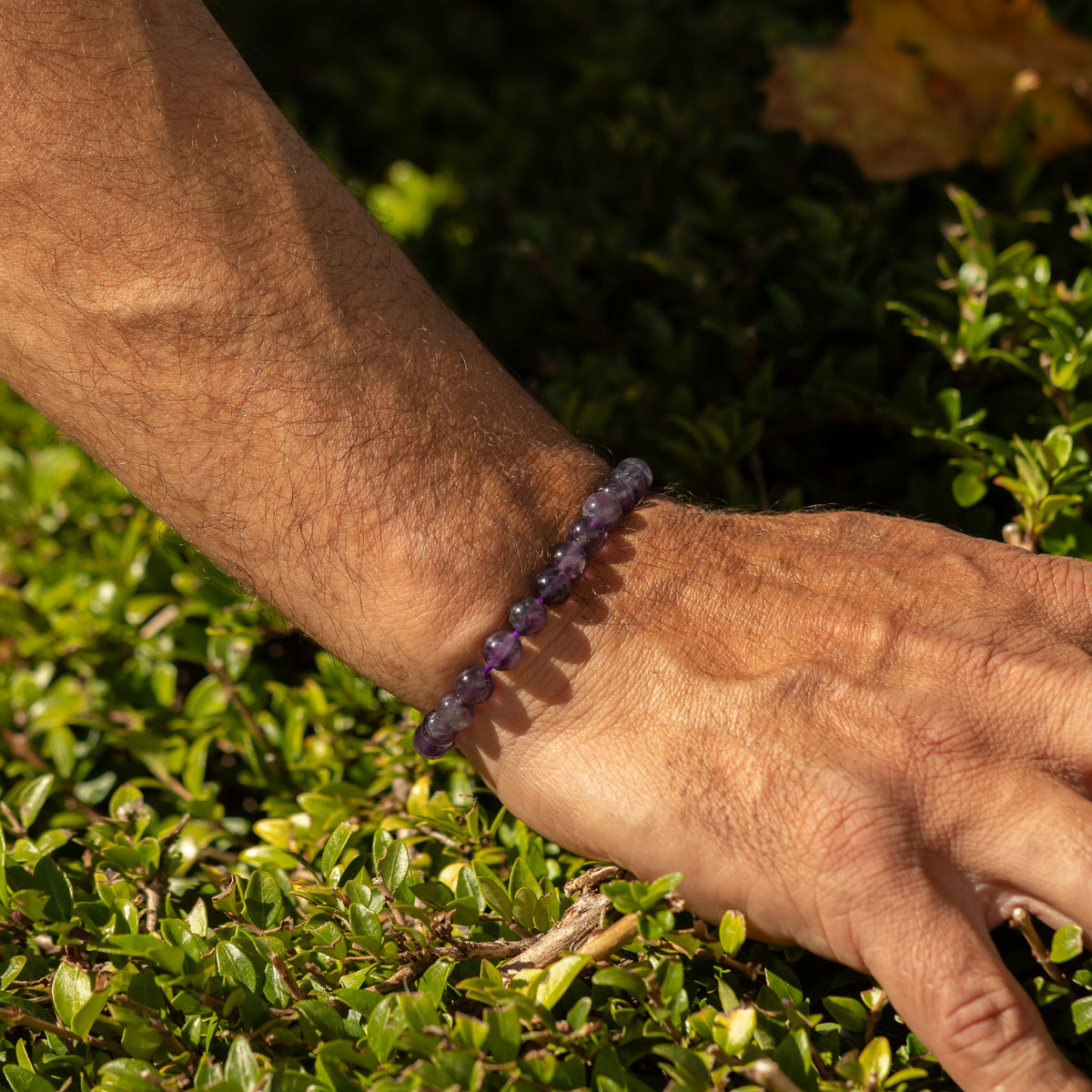 Amethyst Petite Power Bracelet – 17cm, 6mm Beads