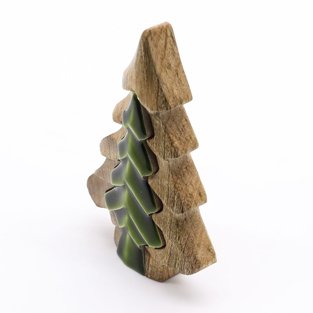 Lost in the Forrest - Small Tree in a Tree Wooden Decoration - 15x10cm AW-Dropship