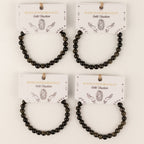Gold Obsidian Petite Power Bracelet – 17cm, 6mm Beads