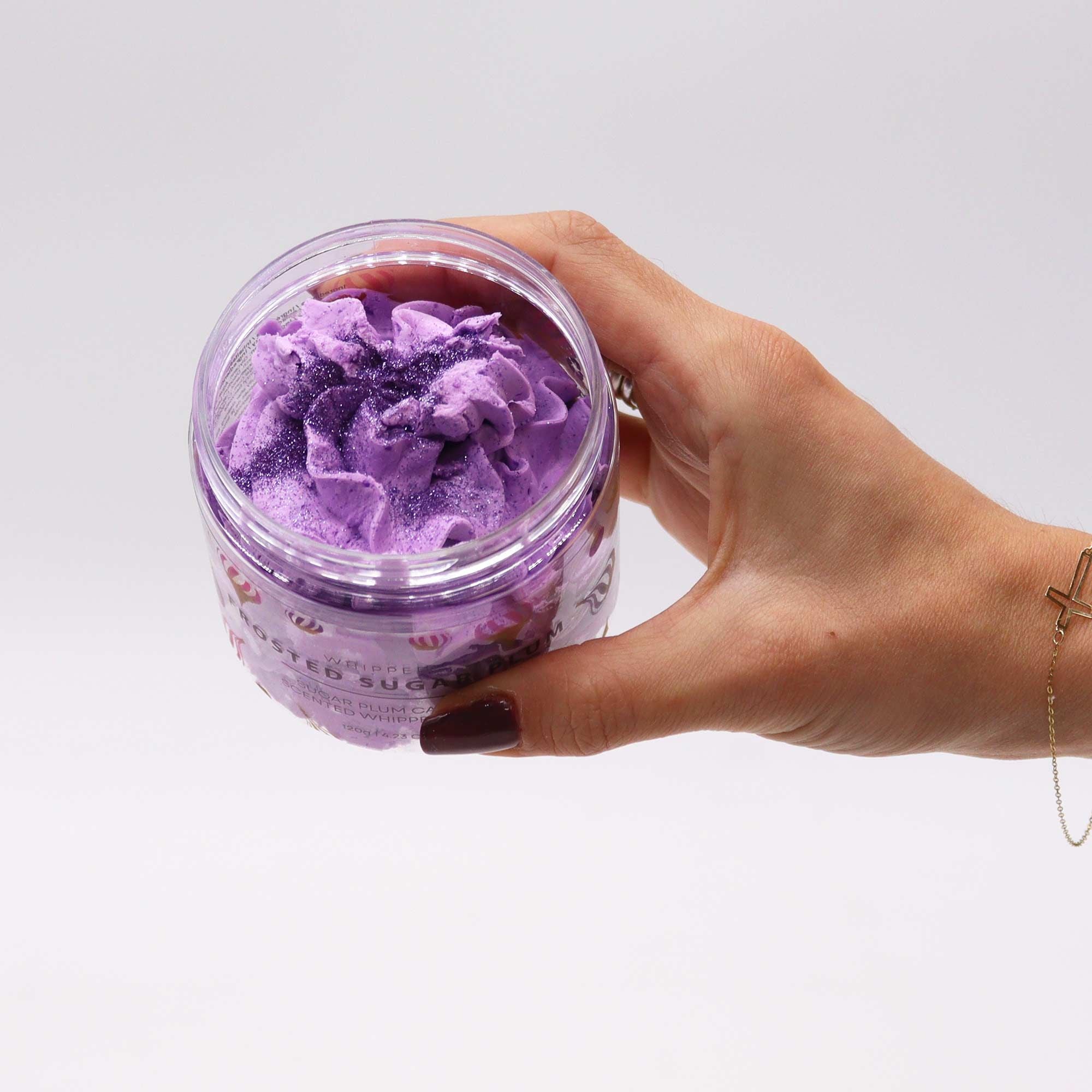 Frosted Sugar Plum Whipped Soap 120g AW-Dropship