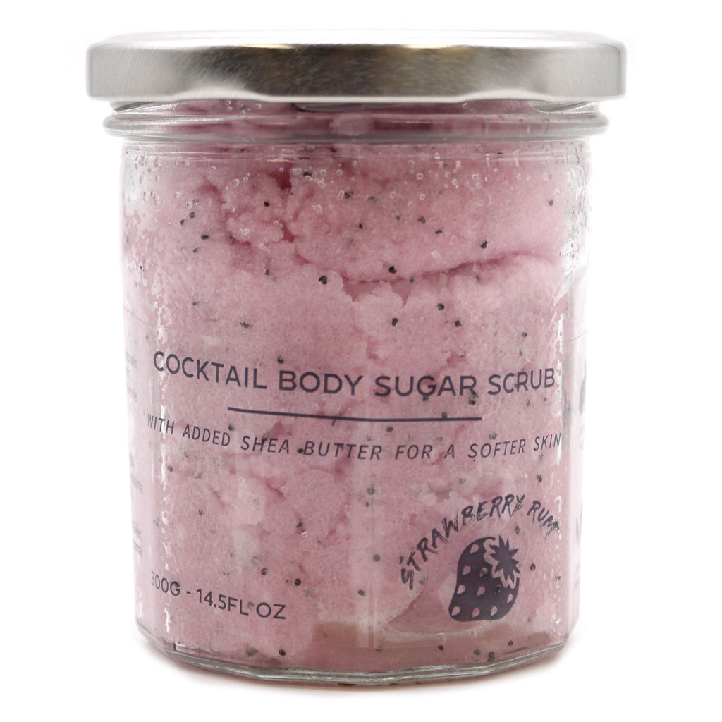 Strawberry Rum Fragranced Sugar Body Scrub