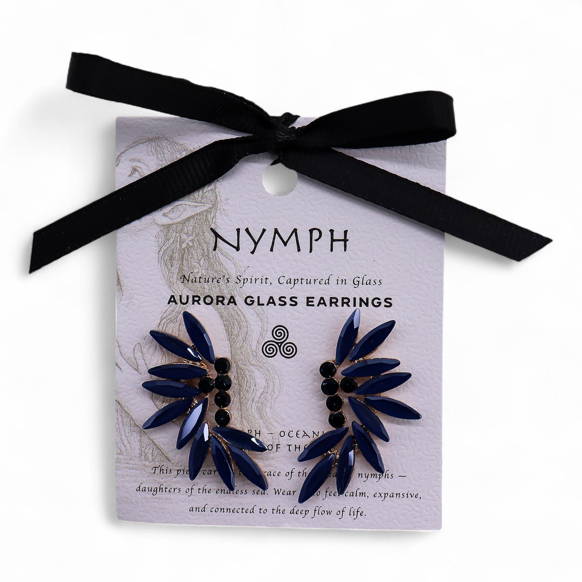 Royal Blue - Vintage Glass - Fairies - Earrings