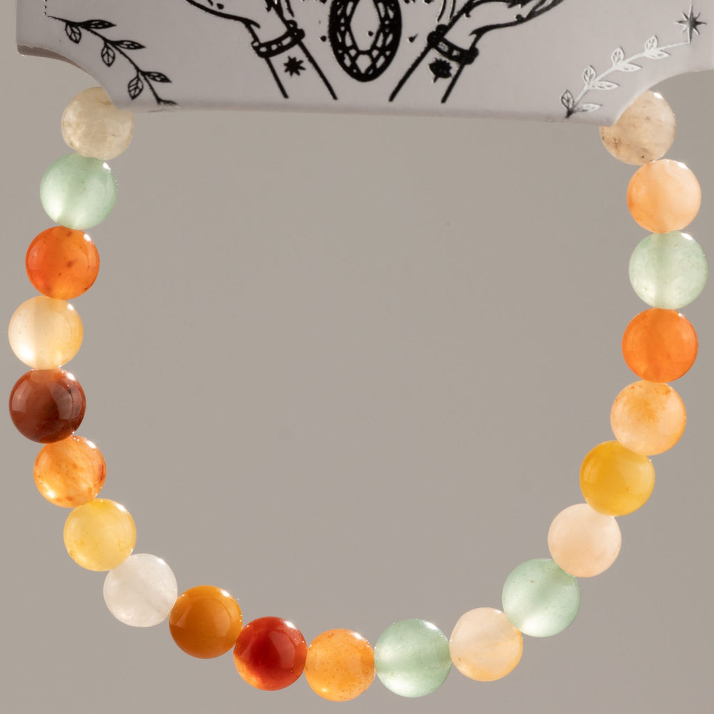 Rainbow Agate Petite Power Bracelet – 17cm, 6mm Beads