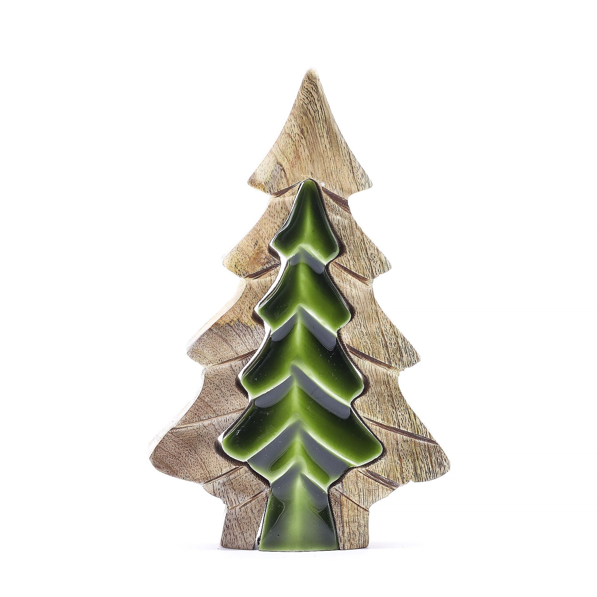 Lost in the Forrest - Small Tree in a Tree Wooden Decoration - 15x10cm AW-Dropship