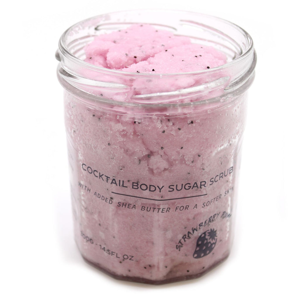 Strawberry Rum Fragranced Sugar Body Scrub
