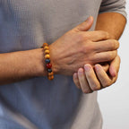 Cedarwood and Red Jasper Root Chakra Bangle