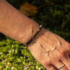 Gold Obsidian Petite Power Bracelet – 17cm, 6mm Beads