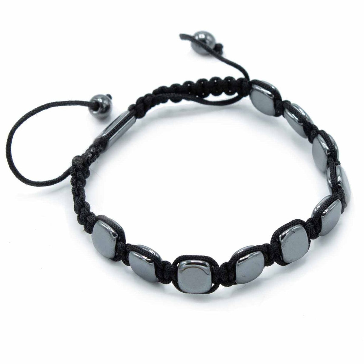 Magnetic Hematite Shamballa Bracelet – Round Corners