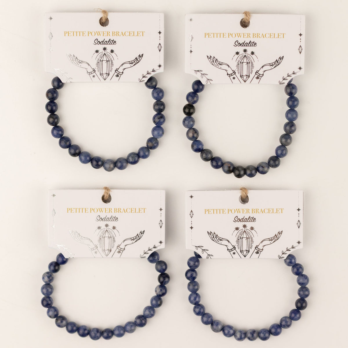 Sodalite Petite Power Bracelet – 17cm, 6mm Beads