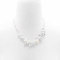 Longstone Gem Necklace - White Jasper: Pure Elegance