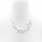 Longstone Gem Necklace - White Jasper: Pure Elegance