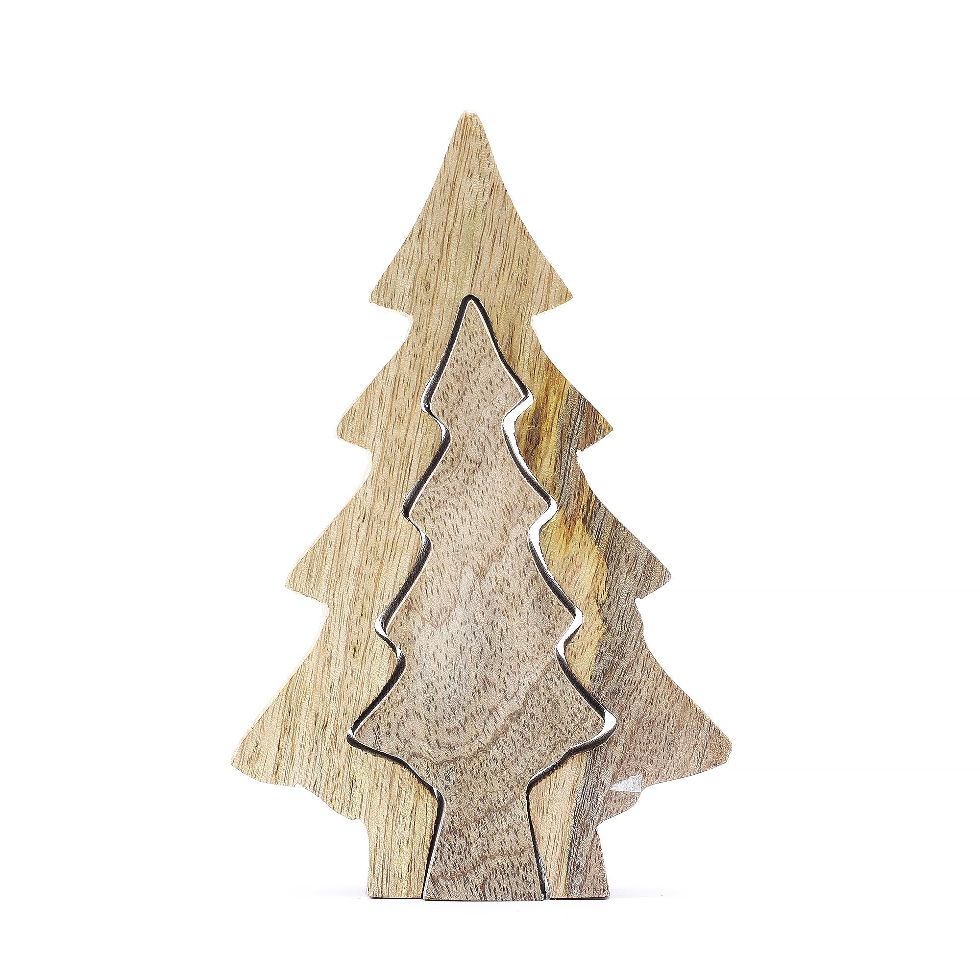 Lost in the Forrest - Small Tree in a Tree Wooden Decoration - 15x10cm AW-Dropship