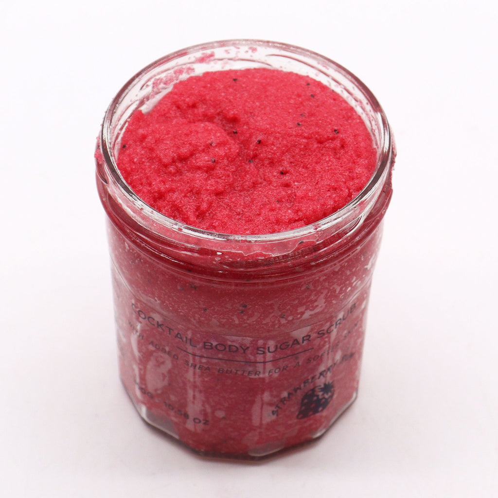 Strawberry Rum Fragranced Sugar Body Scrub