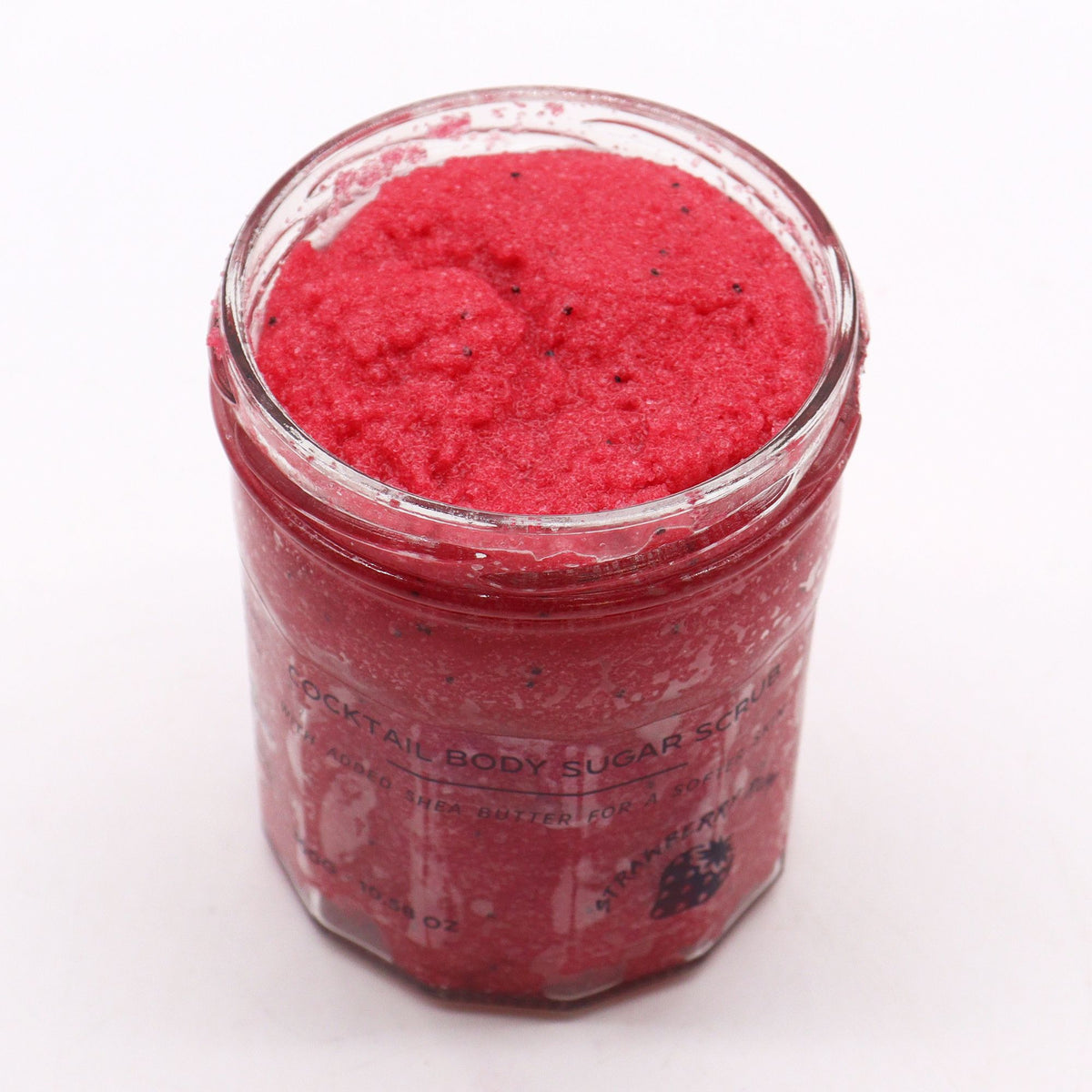 Strawberry Rum Fragranced Sugar Body Scrub