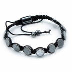 Magnetic Hematite Shamballa Bracelet – Round Flats