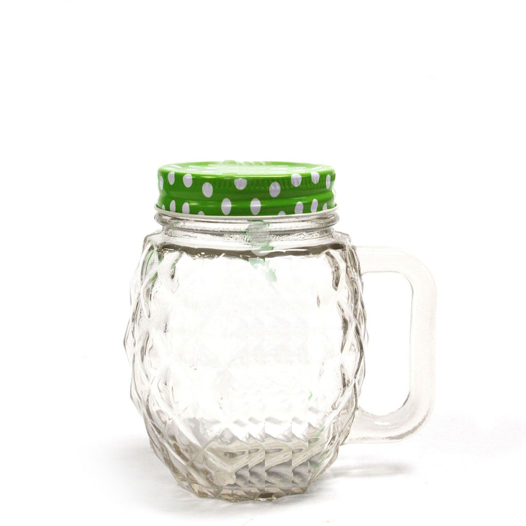 Funky Mason Jar - Pineapple - Clear