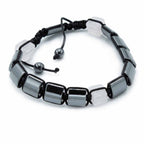 Magnetic Hematite Shamballa Bracelet – Rose Cuboids