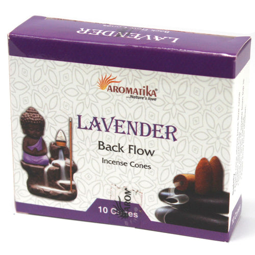 Aromatica Backflow Incense Cones Collection - Lavender, Palo Santo & 7 Chakras