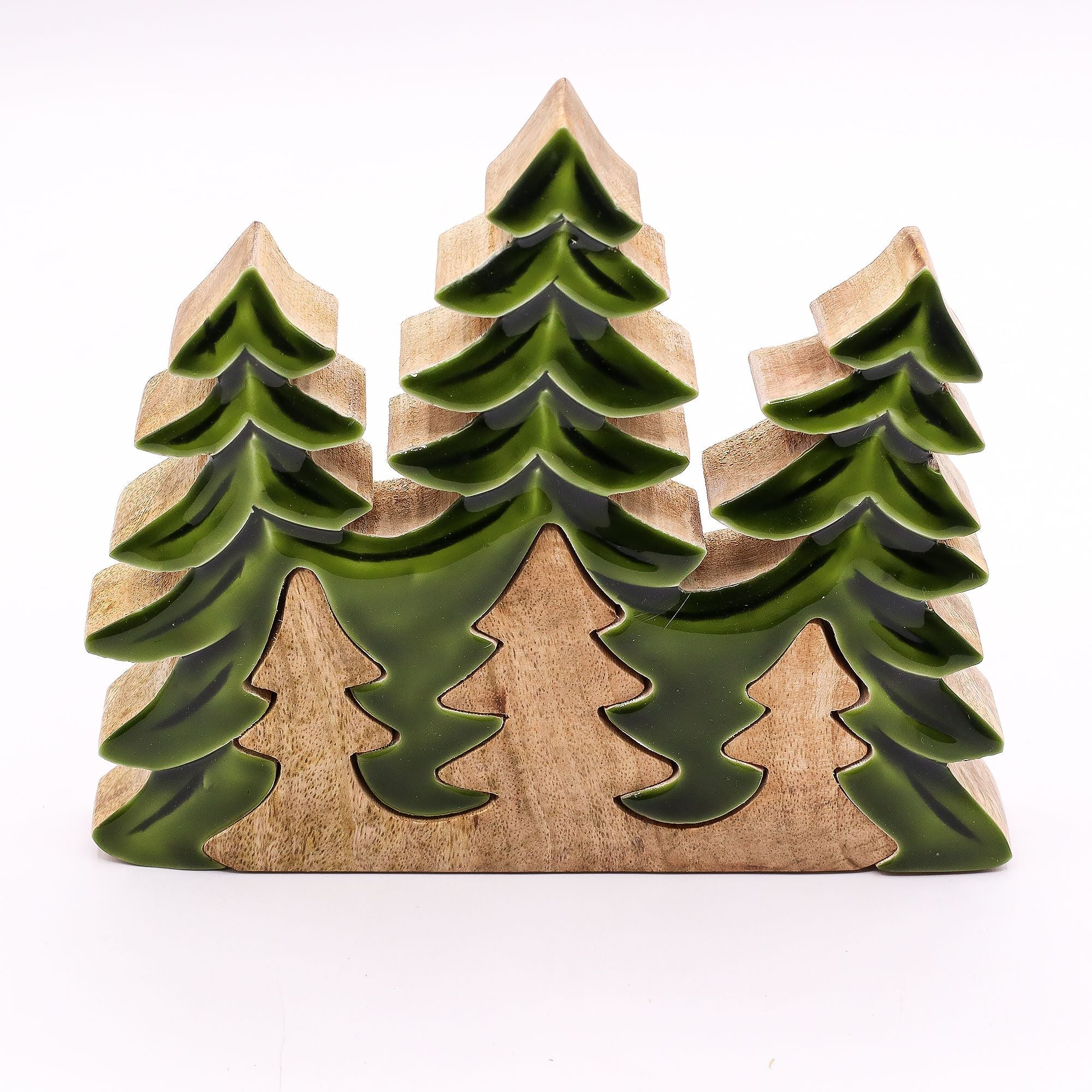 Lost in the Forrest - Three Trees 3D Wooden Decoration - 20x23cm AW-Dropship
