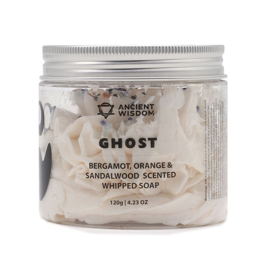 Ancient Wisdom Ghost whipped soap bergamot orange sandalwood 120g