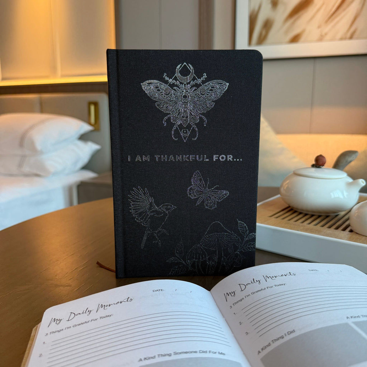 I Am Thankful For Black Gratitude Journal – 120 Pages